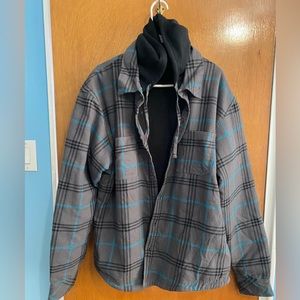 NWT-Hoodie Shirt Sweatshirt- BRAND NEW-XXL Grey Pattern Color